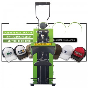 Best Seller Wholesale DIY Hat Logo Custom Sublimation Auto Open Caps Heat Press Machine