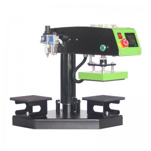 Double Station Tshirt Heat Press Machine Swing Away Digital Pneumatic Auto Transfer Machine for Label Printing