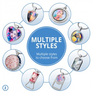 Sublimation Key Chain Metal Key Fastener High Quality Sublimation Keychain Different Types