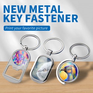 Sublimation Key Chain Metal Key Fastener High Quality Sublimation Keychain Different Types