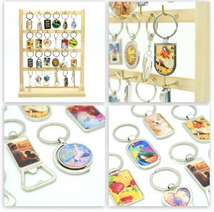 Sublimation Key Chain Metal Key Fastener High Quality Sublimation Keychain Different Types