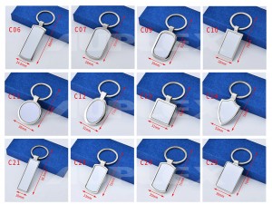 Sublimation Key Chain Metal Key Fastener High Quality Sublimation Keychain Different Types