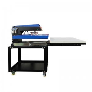 Upgraded Large Format Pneumatic 60x80cm/80x100cm Big Size Automatic Heat Press for T-shirt Printing